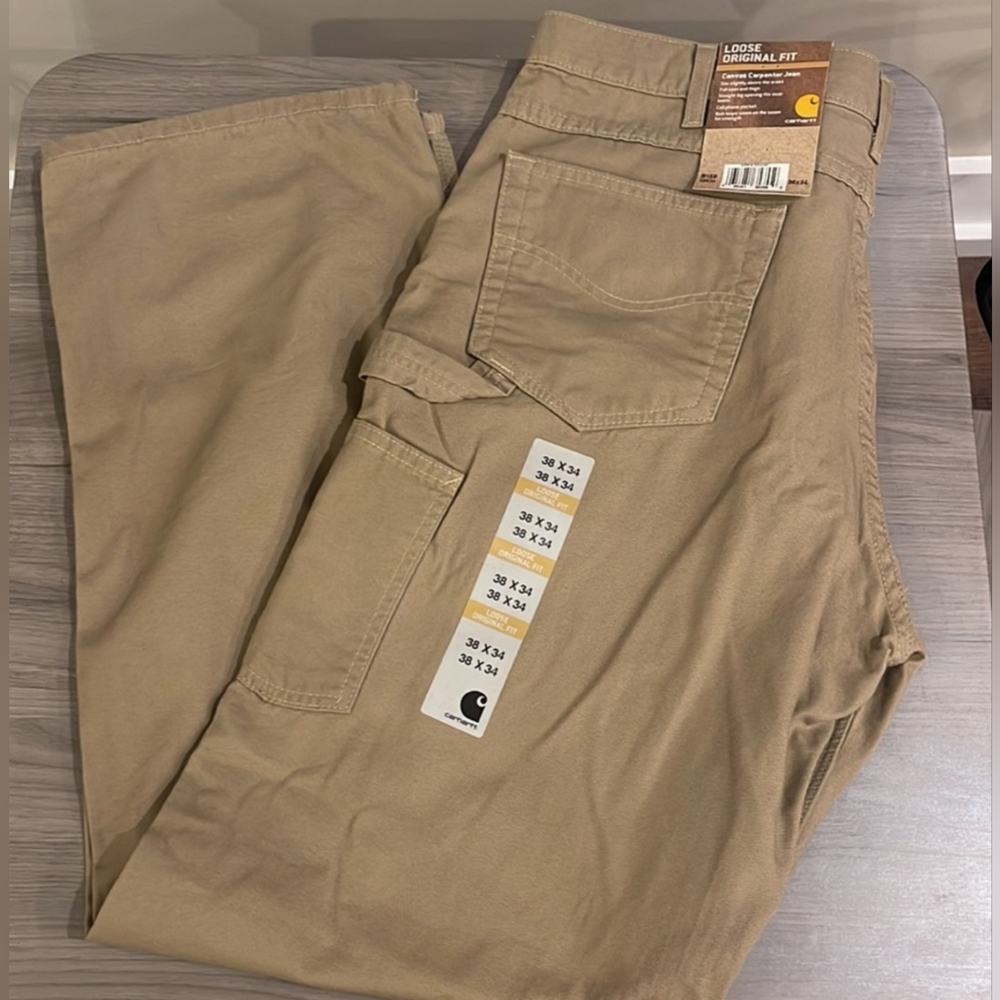 Carharrt Loose Original Fit Canvas Carpenter Pants 38x34